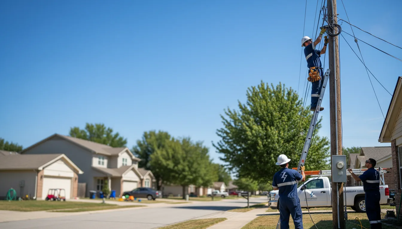 Residential electrician providing installation services in Palms, MI